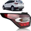 Tail Light Compatible with 2017 2018 Ford Escape S,SE,SEL,Titanium, Rear Taillights with Bulb and Harness, Left Driver Side Tail lamp Assembly OE: GJ5Z13405C