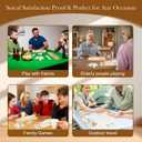 2-6 Players Rummy Game Gifts, Easter Gifts/Easter Basket Stuffers for Adults, Rummy Game W/ 6 Wooden Racks, 160 Melamine Tiles, Drawstring Bag, Portable Case, Family Games for Adults & Kids Age 8+