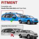 300lbs Roof Rack Cross Bars Compatible with Honda Pilot 2016-2022 with Flush Rails with Lock Aluminum Cross Bar for Rooftop Cargo Carrier Luggage Kayak Canoe Bike Snowboard