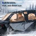 ZIDIYORUO Cab Enclosure Upper Doors for Polaris RZR PRO, Against Cold Wind, Zipper Roller Design, Fit Side Mirrors & Front Windshield, Compatible with RZR PRO XP 4 & 2022-2024 RZR Turbo R 4