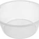 Transparent Wash Basin Multipurpose Washing Bowl for Salon Use Capacity Sturdy Design Convenient for Towel Storage Bathroom Outdoor