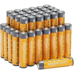 Amazon Basics AAA Alkaline High-Performance Batteries, 1.5 Volt, 10-Year Shelf Life, 36 Count
