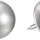 uxcell Upholstery Tacks Nail Pins Furniture, 100Pcs 16x16mm Thumb Tack Pins Assortment Kit Carbon Steel for Home Sofa DIY Decorative Nail Heads Nails, Silver Tone