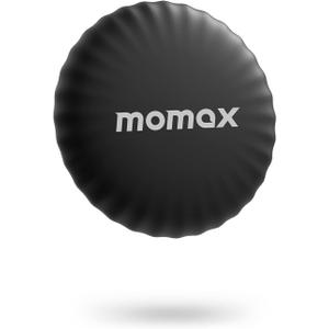 MOMAX Key Finder, Tracker Tag, Works with Apple Find My (iOS Only), Key Tracker with APP,Sound Location, Key Locator Tracker for Luggage, Suitcase, Wallet, Pet, Kid (1 Pack, Black)