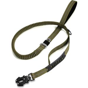 TINMARDA Heavy Duty Dog Leash with 2 Padded Handles & Advanced Easy Metal Clip, 4-6FT Shock Absorbing No Pull Dog Leashes for Medium Large Dogs that Pull (Army Green)