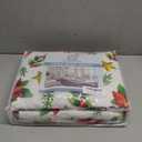 H.VERSAILTEX Dining Chair Covers Christmas Decorations Chair Cover Water Resistant Chair Cover for Dining Room Set of 4 Parson Chair Slipcovers Washable Chair Protectors Covers,Red Poinsettia/Beige