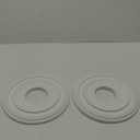 Uenhoy 2 Pcs Lighting Ceiling Medallions for Light Fixtures and Ceiling Fans, 12" OD White Ceiling Cover Plate, Ceiling Fan Medallion 12" OD x 4" ID