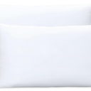 Throw Pillows Set of 2, White 12x20 in Pillow Inserts with 100% Cotton Cover,Bed and Couch Decorative Stuffer Pillows,Indoor Pillows for Sofa