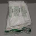 NICETOWN White Faux Linen 48 inch Curtains for Cafe, Rod Pocket & Back Tab Linen Weave Window Treatments Privacy with Light Filtering Semi Sheer Curtains for Kitchen, W42 x L48, 2 Panels