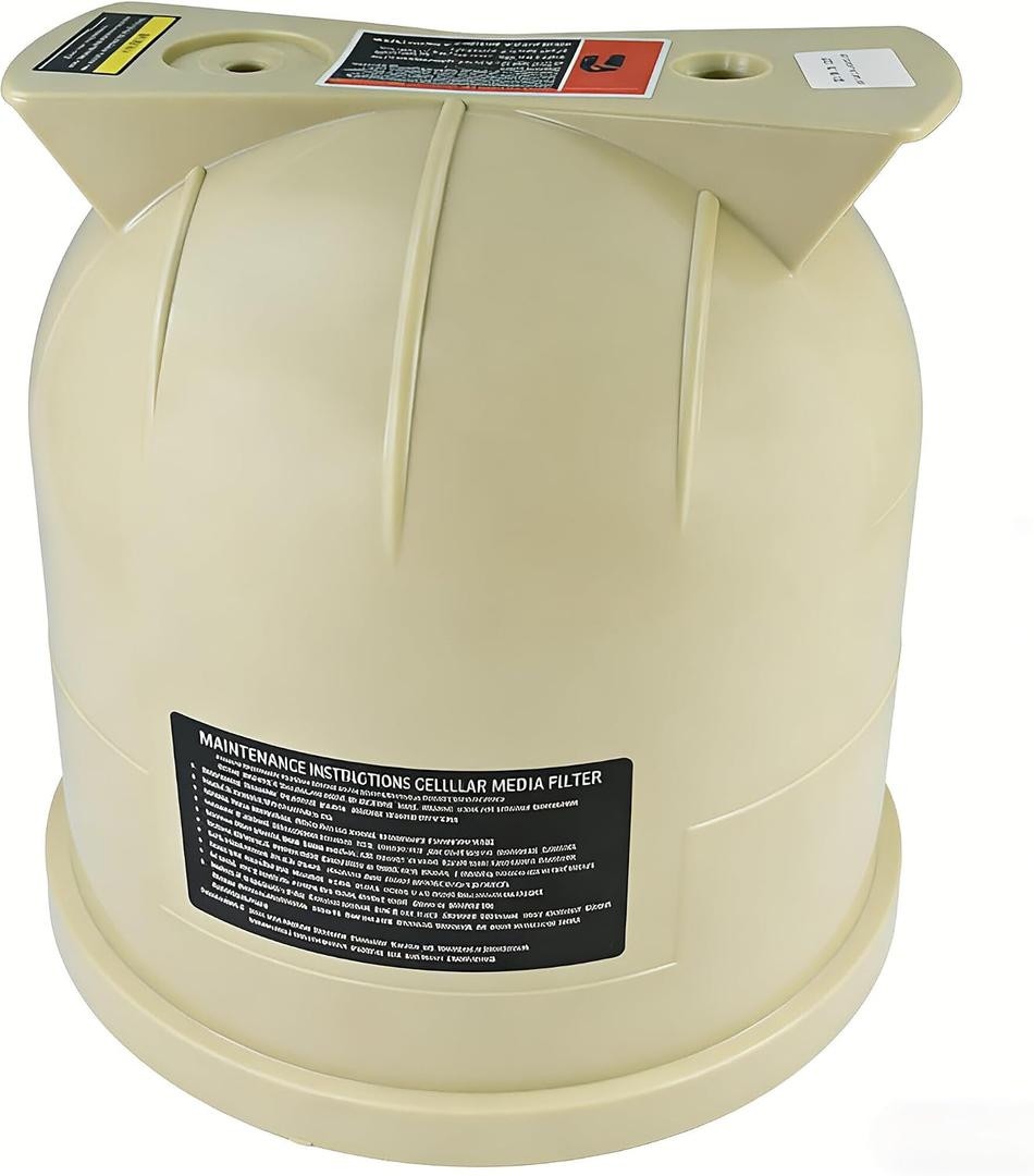 Almond Lid Assembly 178561 Compatible with Pentair Clean & Clear and Predator Pool and Spa D.E. Cartridge Filters CC75 CC150 CC200 Replace Pool Filter Lid 160317 160318 178555