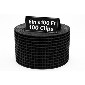 100FT Solar Panel Bird/Critter Guard Anti-Rust with 100 Fastener Clips Rooftop Solar Panel Bird Wire Screen, Removable without Damage (6 Inch x 100 Feet)