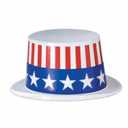 Patriotic Hat White, Pack of 7