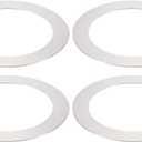 PATIKIL Goof Rings for 4" Inch Recessed Can Lighting Down Light, 4 Pcs Metal Goof Trim Rings Cover, Outer Diameter 6.7-inch, Inner Diameter 4.25-inch, Matte Finish NickelFlush Mount