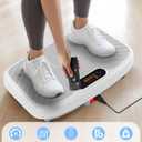 Vibration Plate Exercise Machine, Vibrating Platform for Lymphatic Drainage with 200 Adjustable Speeds, Power Vibration Plate for Weight Loss, Supports Max Weight 450 Lbs