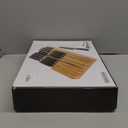 NIUXX Bamboo In-Drawer Knife Block Set for 16 Knives(Not Included), Large Kitchen Detachable Washable Cutlery Slot Organizer Storage Holder for Sharpening Steel and Cutter