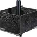 SUNNYPARK Heavy-Duty Metal Umbrella Base Stand with Wheels, 150lb Capacity Portable Fillable Planter for Patio, Outdoor, Garden, Poolside, Yard & Lawn