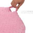 Mila Millie Water Resistant Removable Cover for Newborn Lounger | Minky Sensory Touch Slipcover for Baby Floor Seat | Premium Quality Soft Wipeable Fabric | Hypoallergenic (Blush)