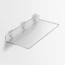 3 Pack Clear Acrylic Shelves for Wall Storage, Acrylic Floating Shelves Wall Mounted, Kids Bookshelf, Display Ledge Wall Shelves for Bedroom, Living Room, Bathroom, Size 5x12"