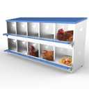 10 Compartments Chicken Nesting Box Laying Boxes for Chicken Hens Ducks Poultry Protect Eggs Chicken Coop Easy Egg Collection Wall Mount Metal Nest Box for Chicken Coop