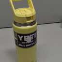 YETI Rambler 18 oz Bottle, Vacuum Insulated, Stainless Steel with Color Matching Straw Cap, Daybreak Yellow