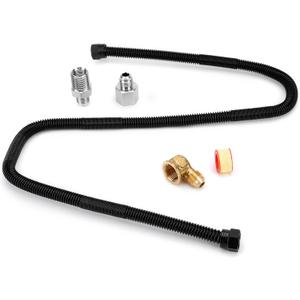 Stanbroil 3/8" X 36" Non-Whistle Flexible Flex Gas Line Connector Kit for NG or LP Fire Pit and Fireplace