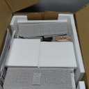 TEAMIX Dual Monitor Stand Riser - Length and Angle Adjustable White Monitor Stand with 2 Drawers to Storage Large Computer Riser for 2 Monitors/Laptop/PC, Wood Screen/TV Stand Desk Organizer (White)