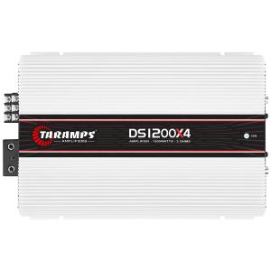 Taramps DS 1200x4 2 Ohms 1200 Watts RMS 4-Channel 300x4 Watts RMS, Class D Full Range, Crossover High/Low Pass Fixed, Bridgedable, Car Audio Amplifier