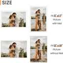 upsimples 12x18 Picture Frame, Display Pictures 11x17 with Mat or 12 x 18 Without, Wall Hanging Poster Frames, White, 1 Pack