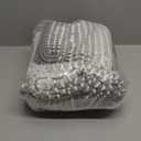 BSICPRO Bathroom Rugs and Mats Sets, 2 Piece Thick Absorbent Chenille Non Slip, Soft Shaggy Floor Mats, Machine Washable (Light Gray, 20" x 47" Plus 16" x 24")