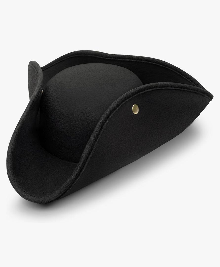 Pirate Costume Hat Women/Men, Pirate Accessories Tricorn Halloween Hat for Adults