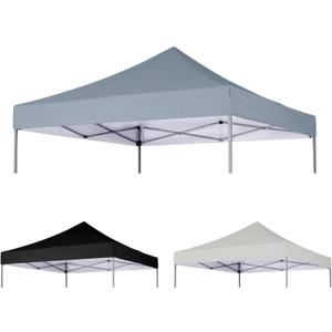 10x10 Canopy Replacement Cover, Waterproof Pop Up Tent With Ropes, Instant Sunshade Sliver Coated Oxford Cloth for Outdoor Garden Patio Camping (Grey, Top Only) 10x10 Canopy Replacement Cover, Waterproof Pop Up Tent With Ropes, Instant Sunshade Sliver Coated Oxford Cloth for Outdoor Garden Patio Camping (Grey, Top Only)