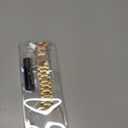 MioHHR Solid Stainless Steel Band Compatible with Apple Watch 38mm(Series 3/2/1) 40mm(Series SE/6/5/4) 41mm(Series 9/8/7) Metal Strap with Soft TPU Case for iWatch Bands for Women and Men, Gold