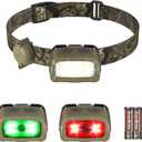 EverBrite Headlamp, 300 Lumens Head Lamp for Adults, 7 Modes with White/Red/Green Light, 30Adjustable LED Headlight for Camping, Running, Hunting, 3 AAA Batteries Included