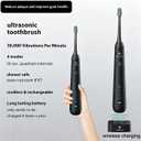 2-1 Oral Clean Kit- Water Dental flosser & Electric Toothbrush Combo- Brushing & Flossing- for Teeth Cleaning and Gum Health (Black)