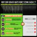 Hompet Dog Grass Pad with Tray Large, 41"x27", 2 Reusable Artificial Turf for Dogs Potty, Waterproof Non-Slip Washable Pee Pads, Quickly Absorbency Portable Dog Litter Box for Indoor/Outdoor Use
