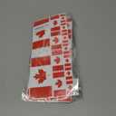2 x Sheet of Multiple Size Canadian Flag Stickers (Canada Vinyl Decal for car Scrapbook or Laptop (2x4 inch; Qty 4: 1x2 inch; Qty 7: 0.5x1 inch)