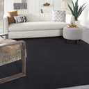 Nourison Home Nourison Essentials Black 8' x 10' Area Rug - Easy Clean, Non Shedding, Bed Room, Living Room, Dining Room, Kitchen (8' x 10')
