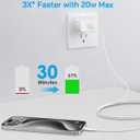 Brasag i Phone 17 16 15 Charger Fast Charging - 20W PD Fast Charger Block with 6Ft USB C Cable for i Phone 17/16/15 Series, i Pad Pro/Air/Mini, Galaxy S23, Pixel 8 & More (2-Pack)