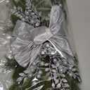 Christmas Swags Staircase Decoration Hanging Stair Teardrop Swag Garlands(Silver)