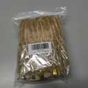 60 Pcs Khaki Christmas Velvet Bows for Christmas Tree, 5x7 Inch Pre-Tied Vintage Ribbon Bows Ornaments for Gift Wrapping Wreaths Garland Xmas Holiday Dcor (3/8")