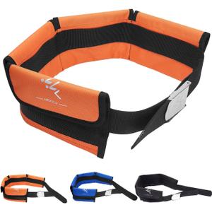 4 Neoprene Pocket Scuba Weight BeltSpear Fishing Nylon-fit for Waist 32" to 52" - Quick-Release Buckle (Orange)