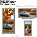 KTKDE 20x40 Picture Frame Set of 3, Poster Frame Wooden Gray 40 by 20 in for Pictures and Art Prints, Exhibition, Caffe Large Frame for Photos, best gift, 20x40in-3Pack