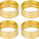 1.9 Inch Brass Coating Internal Beadlock Ring Clamp Ring 94g Heavy Metal Wheel Counterweight Fits 1.9 Wheel Rim for 1/10 TRX4 TRX6 Axial SCX10 I II III Pro Redcat GEN7 GEN8 RC Crawler Car (4PCS)