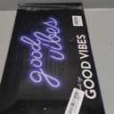 Blue Good Vibes Neon Sign - LED Neon Signs for Wall Decor, Neon Lights for Bedroom, Neon Wall Signs (16.1 x 8.3 inch)