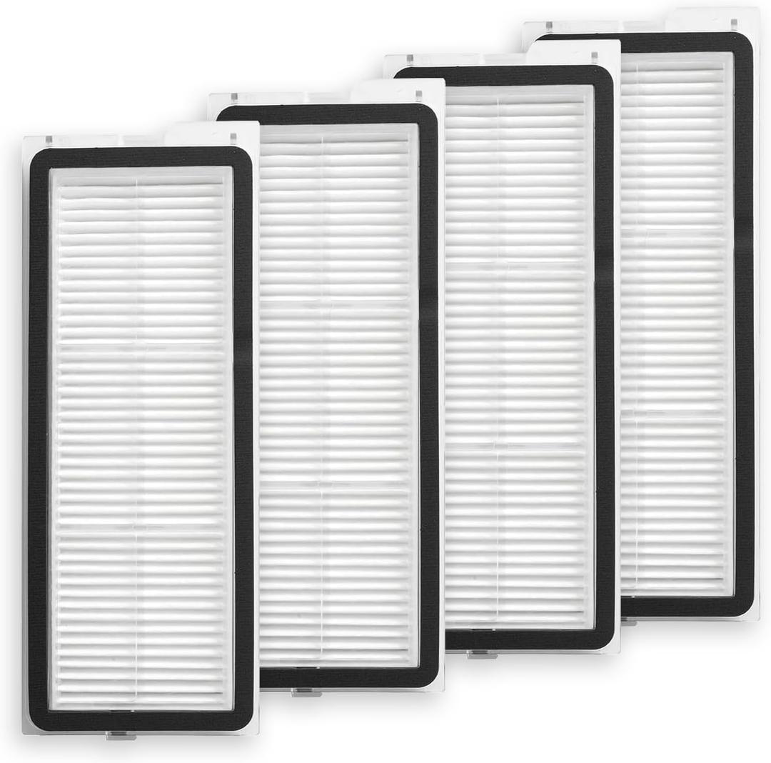 4SetsReplacement Washable HEPA Filter Compatible With Roborock QRevo S, QRevo Pro, QRevo Plus, Qrevo MaxV, Qrevo Curv Qrevo Edge, S5A Robot Vacuum Cleaners, High Efficiency Filter Accessories Kit