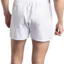 Fruit of the Loom Men's Tag Free Woven Boxer Shorts, Relaxed Fit, Moisture Wicking, Assorted Color Multipacks (Medium, White)