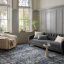 Loloi Magnolia Home by Joanna Gaines Gigi Collection GIG-02 Navy/Stone 2'-7" x 7'-6" Runner Rug