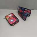 Kitchen Reusable Grocery Shopping Bags Foldable Tote Bag with Zipper Folding Floral Heavy Duty 2 Pack