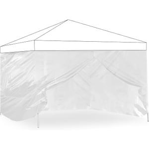 ONENESS Sidewall Sunwall for 10x10Ft Pop-up Straight Canopy Tent, 4 in 1 Panel Sunshade sidewalls with Two Doors, Winter use, Fully Transparent, Only Clear Sidewall No Frame