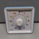 LIORQUE 60 Minute Visual Timer for Kids, Visual Countdown Timer for Classroom Office Kitchen with 'Rainbow' Pattern Design, Pomodoro Timer with Silent Operation (Batteries Included)